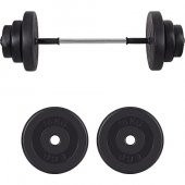 Ecgspor 22 Kg Halter Seti - Deadlift Squat Biceps Triceps Shoulde - 1