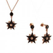 Yıldız Gümüş Taşlı Kadın Seti Gümüş Takı Seti thumbnail 2