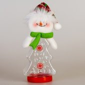 YILBAŞI ŞİŞE KARDAN ADAM YEŞİL ATKI 11CM X 7CM - 1