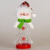 YILBAŞI ŞİŞE KARDAN ADAM YEŞİL ATKI 11CM X 7CM - 2