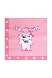 İLK DİŞİM PEÇETE PEMBE 20Lİ - 1