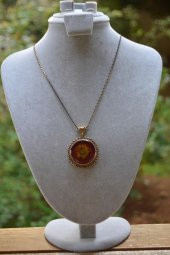 STONEAGE JEWELLERY Gerçek Çiçek El Yapımı Bayan Kolye thumbnail 3