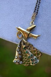 STONEAGE JEWELLERY Kök Zümrüt Taşlı Semazen Bayan Kolye thumbnail 1