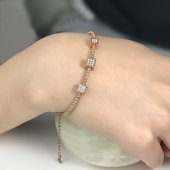 Dorika Taşlı Zar Gümüş Bileklik - 2