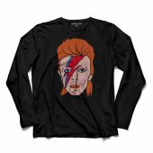 DAVID BOWIE BLACKSTAR BLACK STAR UZUN KOLLU TİŞÖRT - 1