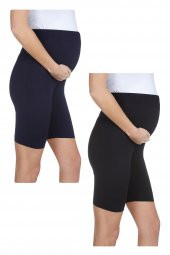 LuvmaBelly MYRA8028_8028 Beli Lastikli Hamile Şort Seti - 5