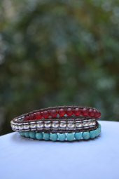 STONEAGE Turkuaz Taşlı Wrap Bay Bayan Bileklik thumbnail 1