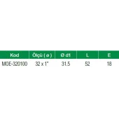Formül PPRC 32X1 mm Oynar Başlı Erkek Rekor PN25 (1 Adet) - 4