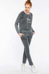 Prato - Süpersoft Koyu Gri Sweatshirt | 160019-1 - 1
