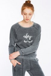 Prato - Süpersoft Koyu Gri Sweatshirt | 160019-1 - 3