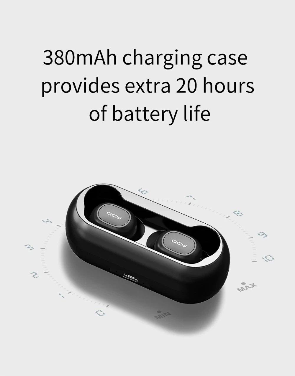 QCY T1C Bluetooth 5.0 Kablosuz Çift Mikrofonlu Kulaklık - 5
