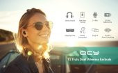 QCY T1C Bluetooth 5.0 Kablosuz Çift Mikrofonlu Kulaklık - 2