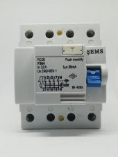 Şems Trifaze 4x32A 30 mA Kaçak Akım Rölesi - 1