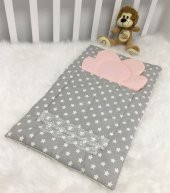 Babynest Gri Küçük Yıldızlı Açık Gri Alt Açma - 1