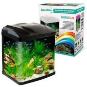 Eurostar Akdeniz 320 Siyah Akvaryum 32x23x38.5cm 4w ledli - 1