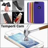 Samsung J5 2016 Soft Silikon Kılıf + Temperli Cam Ekran Koruyucu - 1