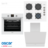Oscar Beyaz Ankastre Set-15 (8056 Fırın-3603 Ocak-5669 Davlumbaz) - 2