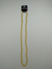 PARTİ KOLYE BONCUK 80CM GOLD METALİK - 1