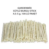Gardenmix Sütlü Burgu Stick 4.5-5 g. 100 LÜ PAKET  SKT:04/2027 - 1