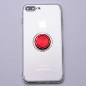 Edelfalke Apple iPhone 8 Plus Les Silikon Kılıf Kırmızı - 3