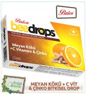 3 x Balen Meyankökü - Çinko - C Vit. Portakal Aromalı Drops - 1