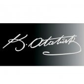 K.Atatürk Beyaz İmza Sticker Atatürk İmza ( 39 Cm ) - 1