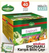 Mindivan Enginarlı Karışık Bitki Çayı 40 lı Süzen Poşet - 1