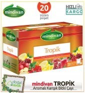 Mindivan Tropik Aromalı 20 li Süzen Poşet Bitki Çayı - 1