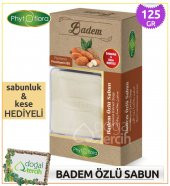 Phytoflora Badem Özlü Sabun (Sabunluk ve Kese Hediyeli!) - 1