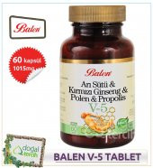 Balen (V5) Arı Sütü & Kırmızı Ginseng & Polen & Propolis Tablet - 1