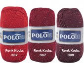 Polosu Simli Patiklik İplik, Simli Lüks Patiklik El Örgü İpi - 6