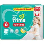 Prima Külot Bebek Bezi 6 Beden 34 Adet Ekstra Large - 1