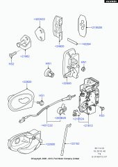 KAPI KİLİT ÇUBUĞU TELİ FORD TRANSİT YC15 V22152 AA - 2
