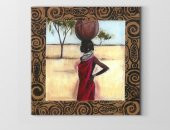 Afrikalı Zenci Kadın Tablosu - 1