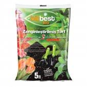 Bitbest zeng. 5lt Bitki Saksı Toprağı Solucan Gübresi torf humus perlit Leonardit - 1