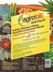 Agrobit Akıllı Toprak 10lt Kaktüs Aloevera Lithops Ve Succulent Toprağı Harcı Gübreli - 4