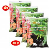 Bitbest bio 4x10lt (40Lt) Bitki Saksı Toprağı Solucan Gübresi torf humus perlit Leonardit - 1