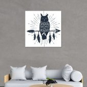 Angemiel Home Yazılı Kızılderili Baykuş 40x40 Cm MDF Tablo - 2