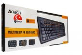 A4 Tech Km-720 Usb Siyah Q Multimedya Klavye thumbnail 1