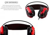 Rampage Sn-R5 X-Core Siyah/Kırmızı Oyuncu Mikrofonlu Kulaklık - 2