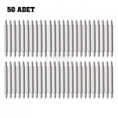 Universal Evrensel Çelik Saat Pimi Yaylı Susta 50 Adet 16-30mm - 2