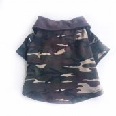 Kamuflaj Polo Yaka Tişört Kedi Kıyafeti  Kedi Elbisesi - 6