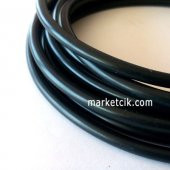 2x0,50 mm Dekoratif Askı Abajur İçin Yuvarlak Siyah TTR Kablo, 5 Metre - 1