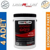 Uberlub Excell Kırmızı Gres 3.75 Kg Kalsiyum Sabunlu Gres (4 Adet) - 1
