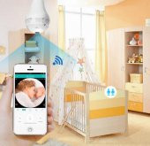 Akıllı Ampul Kamera 360 DERECE + HD Gece Görüşlü + Kablosuz Güvenlik WiFi Kamerası Bebek Kamera - 5