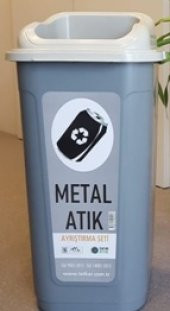 Sıfır Atık Projesi Metal Atık Kutusu 70 lt - 1
