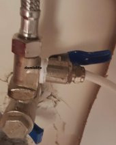 Su Arıtma 3/8 Hat Alma Bağlantı Aparatı Ve 1/4 küresel  Vana - 3
