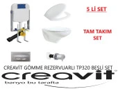 Creavit GR5001 - Tp320 Gömme Rezervuar Seti 5 PARÇA  ORJİNAL SET - 8