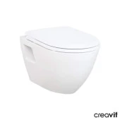 Creavit TP325 Asma Klozet + Yeni Slim Yavaş Kapanır Kapak KC5000-ORJİNAL thumbnail 2