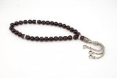 Alnis Atelier Ay Yıldız İmameli Gerçek Granat (Lal) Taşı Tesbih - 4